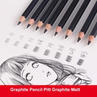 8 Pcs Faber-Castell Graphite Pitt Matt Pencil Set HB, 2B, 4B, 6B, 8B, 10B, 12B, 14B Sketching Drawing Artists’ Quality 6