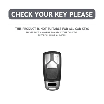 Portachiavi in metallo con telecomando per auto portachiavi per Audi A4 B9 A5 A6 8S 8W Q5 Q7 4M S4 S5 S7 TT TTS TFSI RS supporto senza chiave 2 Portachiavi in metallo con telecomando per auto portachiavi per Audi A4 B9 A5 A6 8S 8W Q5 Q7 4M S4 S5 S7 TT TTS TFSI RS supporto senza chiave - Portachiavi in metallo con telecomando per auto portachiavi per Audi A4 B9 A5 A6 8S