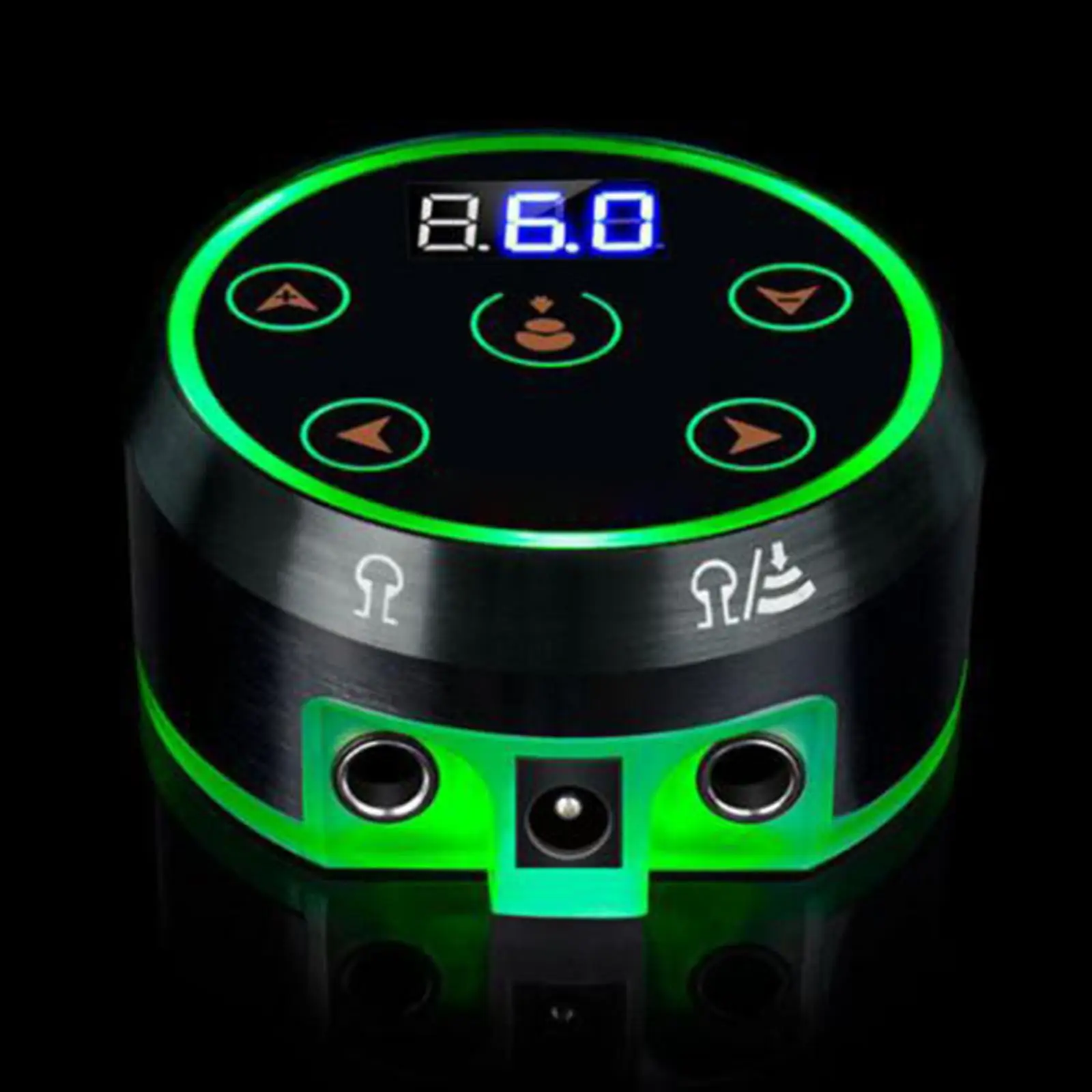 

Профессиональный черный мини-конвертер питания с ЖК-дисплеем, европейская вилка