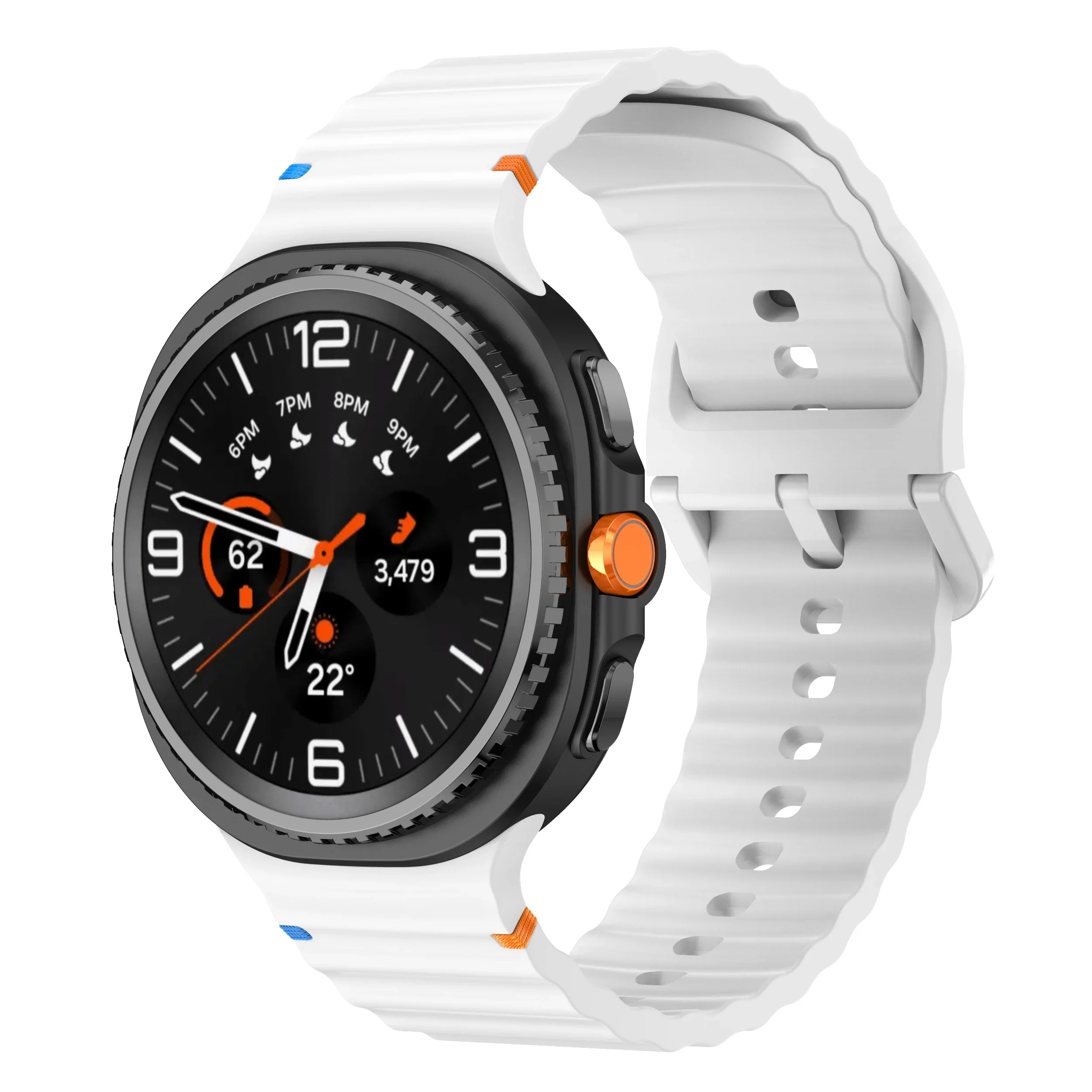 Sport Silicone Band for Galaxy Watch 8 - No-Gap Design Bracelet