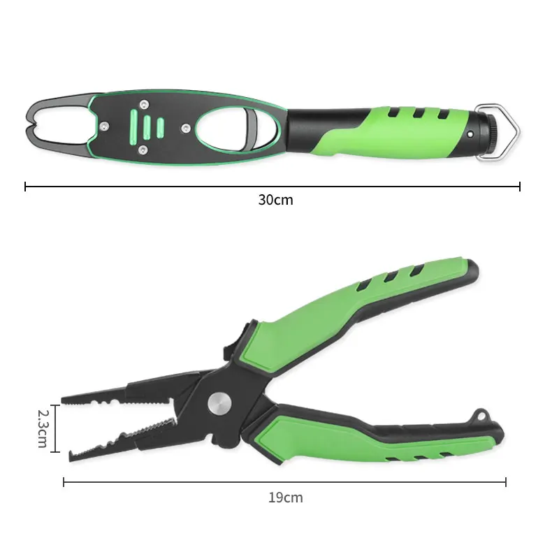Aluminum Alloy Fishing Pliers Grip Set Split Ring Cutters Line Hook Recover Fishing Tackle Tool
