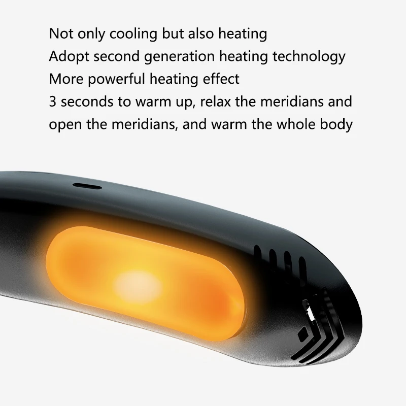 New Design Portable Hanging Personal Mini Neck Mounted Air Conditioner Neck Fans Cooler and Heater