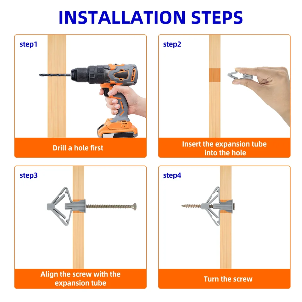 DIY 작업에 유용한 다용도 확장 나사
