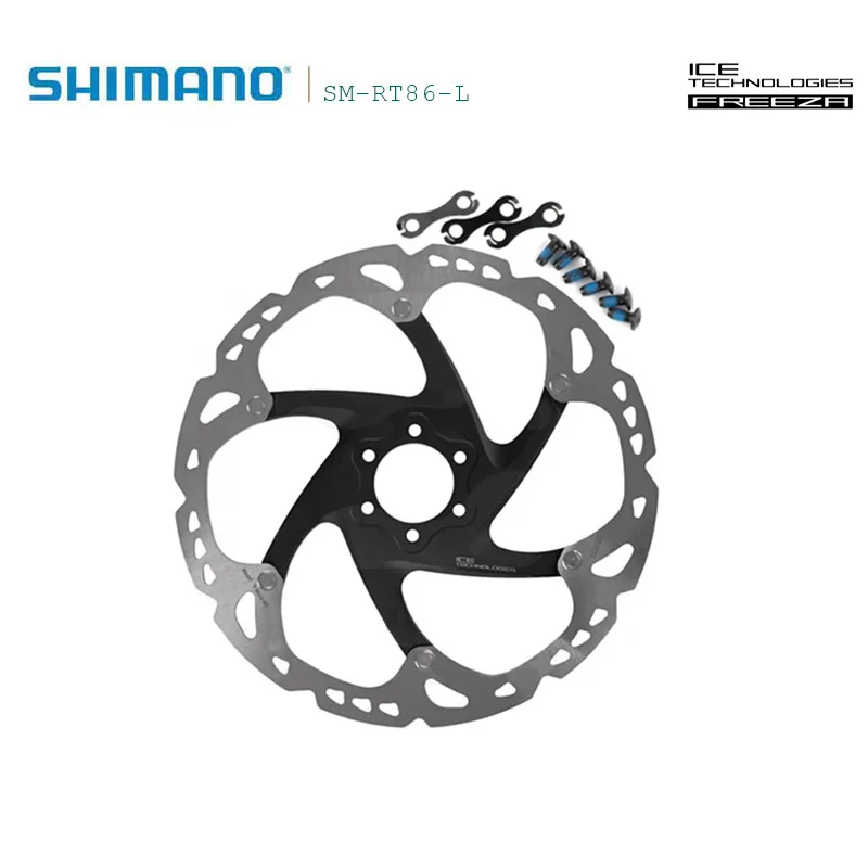 Disco De Freno Shimano Deore Xt Sm-rt76 6 Tornillos 180mm Color Gris