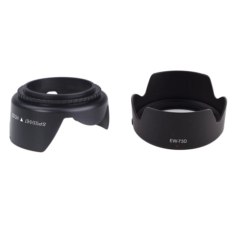 

Бленда для объектива 2 шт.: бленда для объектива 1 шт., защитная крышка для Canon EW-73D 18-135 мм F/3,5-5,6 IS и 1 шт., диаметр 67 мм, объектив Ho