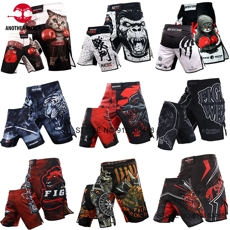 

MMA Boxing Shorts Men's Women's Muay Thai Pants Lightweight Gym Martial Arts Grappling Kickboxing Cage Fighting Training Wear