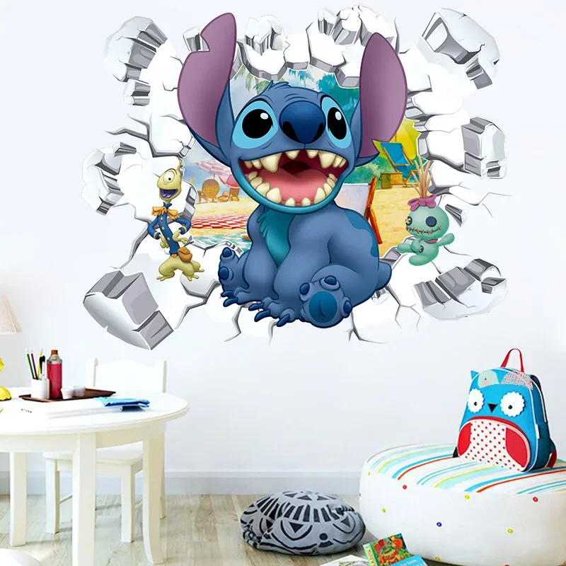 Disney-Anime-Stitch-Wall-Stickers-Children-s-Bedroom-Wall-Stickers-Lilo ...