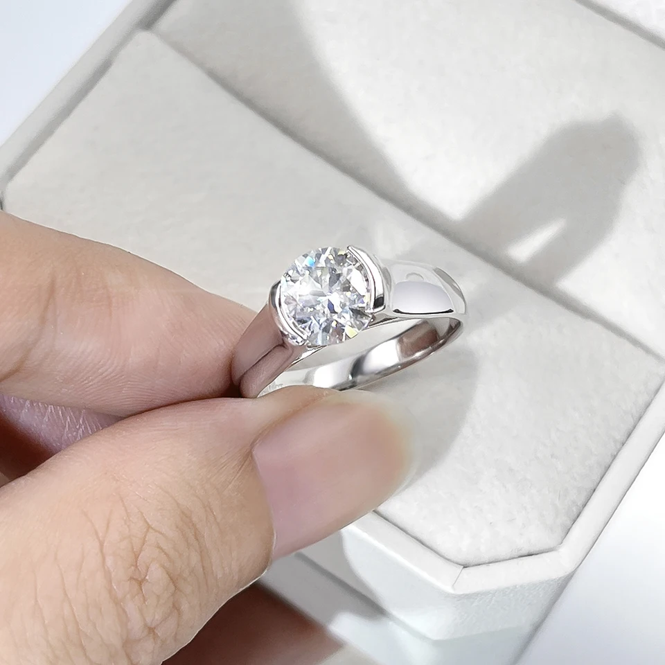 Anillo Hombre Plata VVS1-Anillo De Plata De Ley 925 Para Hombre