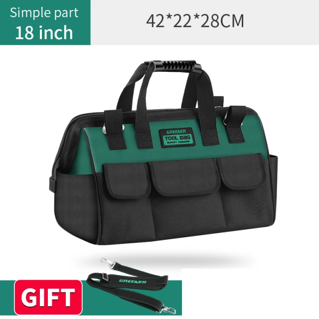 Greener Multi-Functional Electrician Tool Bag 1680D Oxford Cloth Multi-Pocket Waterproof Anti-Fall Storage Multi Hand Tools tool tote bag Tool Storage Items