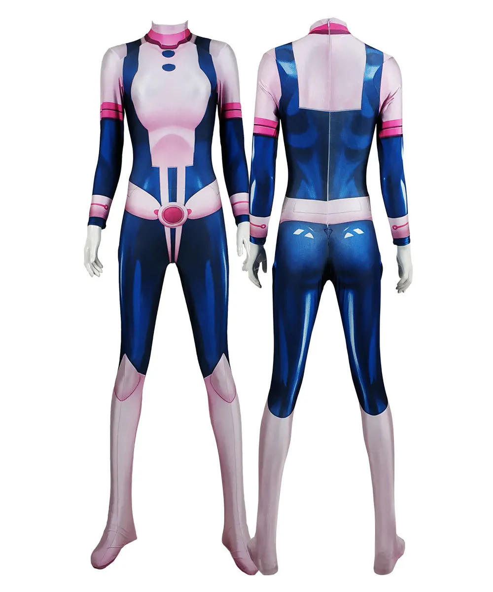 My Hero Academia-Inspired Tsuyu Asui (Froppy) Spandex Jumpsuit Cosplay Costume for Women