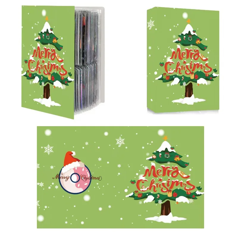 Christmas Album Charizard Cards Album Book 240pcs Cartoon Anime Game Card Holder Collection Folder Kid Cool Toy Gift