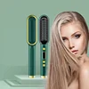 Constant Temperature Straightening Brush LCD Hair Comb Wet and Dry Hair Straightener Tourmaline Ceramic Quick Heating Curler 1