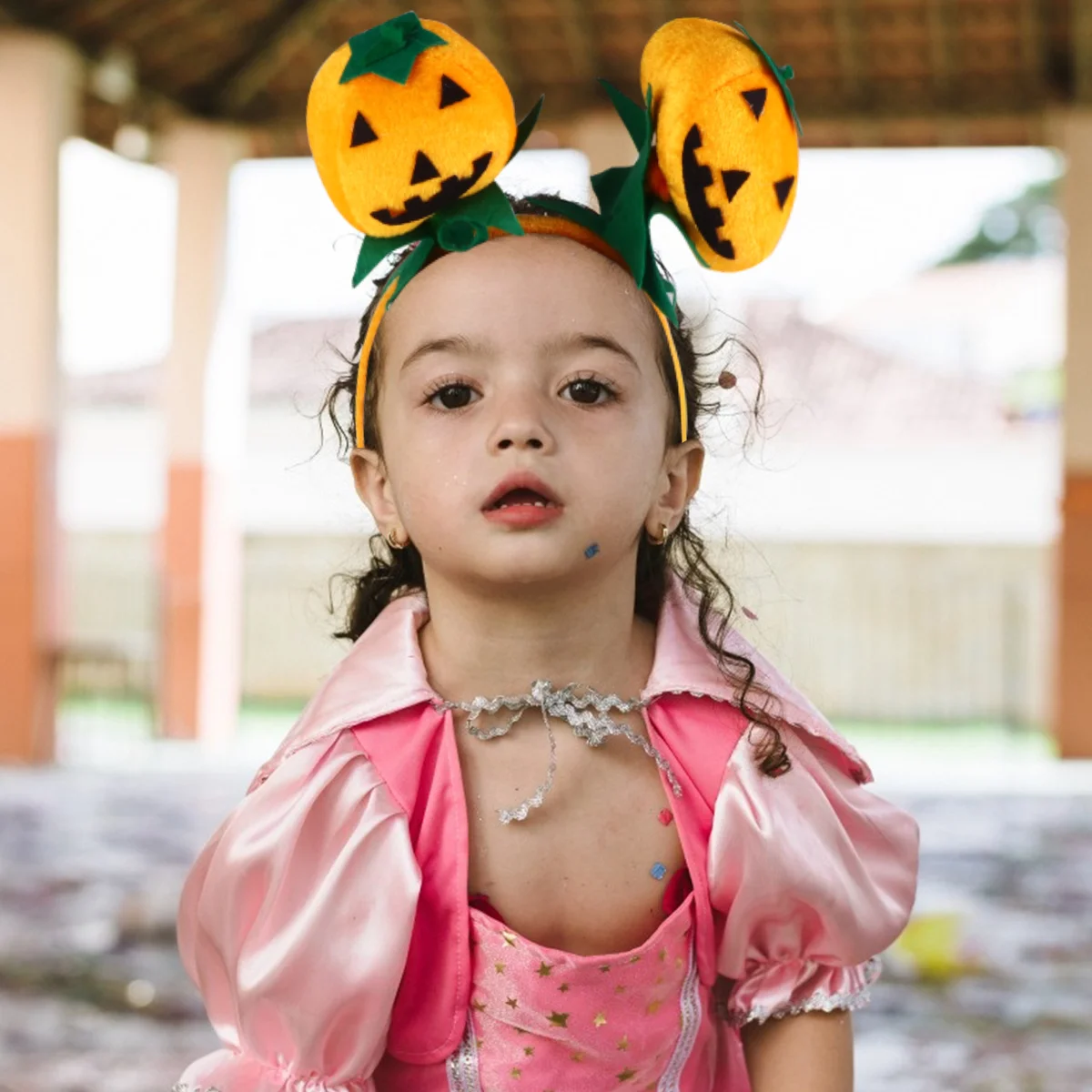 

4 Pumpkin Headbands for Girl Costume Accessories Supplies