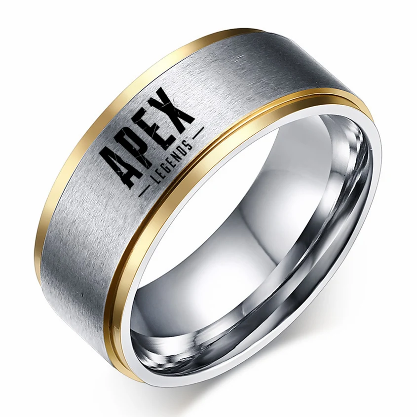 Hot Game Apex Legends Ring Titanium Steel Hero Ring Stainless Steel Ring for Freind Best Gift Ring Championship Rings 