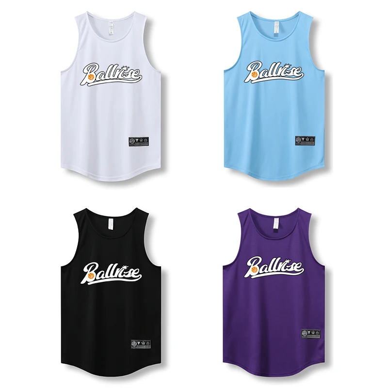 Summer Mens Plus Big Size Basketball Jersey Shirts Personalized Quick Dry Breathable Basketball Tank Top For Youth basketball jerseys