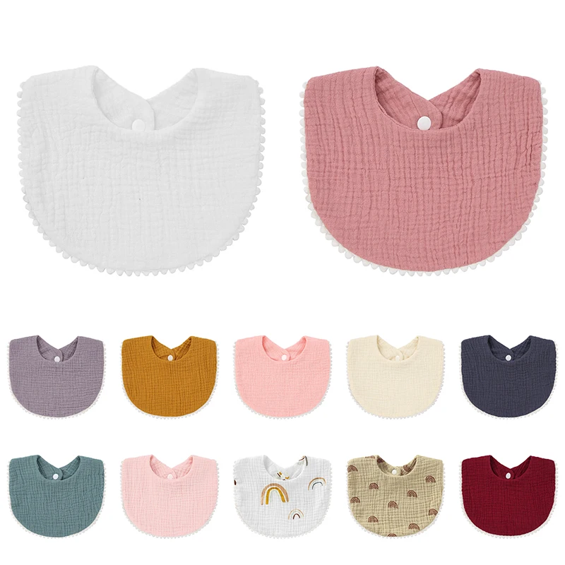 

Нагрудники для новорожденных младенцев слюнявчик одежда для кормления слюнявчик бандана слюнявчик для малышей с оборками однотонные Аксессуары для младенцев