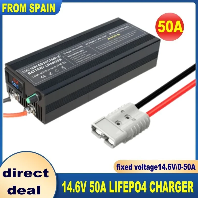 14.6V 80A 50A Battery Charger Lifepo4 Charger Current and Fixed Voltage 100V 240V Power Adapter with Display 40A 30A 20A charger adapter battery charger power supply adapter battery charger adapter
