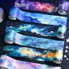 50mm*2m Colorful Starry Sky Cloud washi Tape DIY Scrapbook Background Decoration Album Envelope Diary Marking Stationery 2