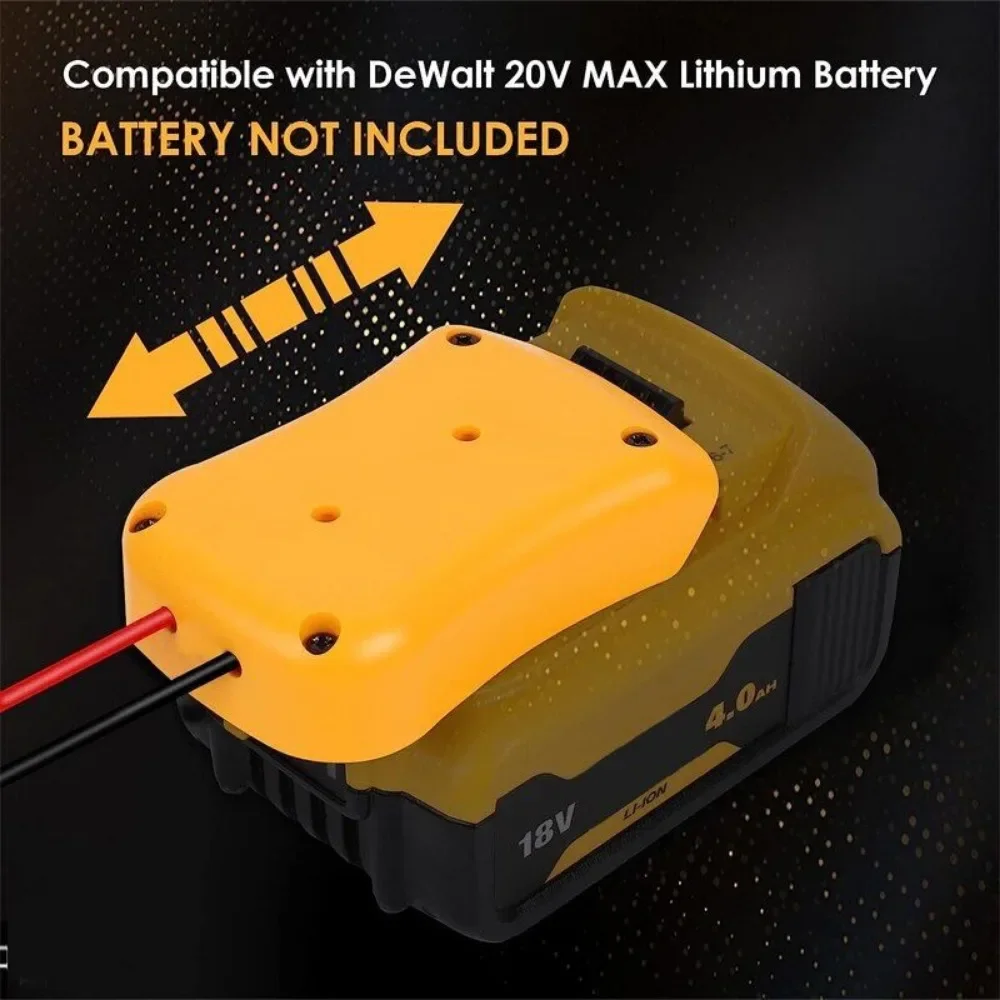 DC 20V  12V 스텝 다운 120W 전압 레귤레이터 컨버터 Dewalt 20V 리튬 이온 배터리 용 Aadpter DIY 파워 휠 인버터 벅