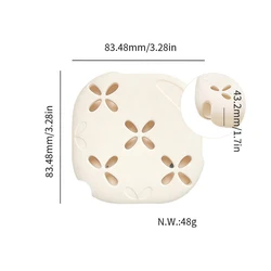 Silicone Shower Steamer Holder with Suction Cup - Aromatherapy Tray (White)