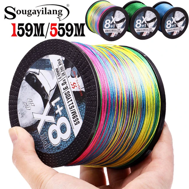 Sougayilang 350m 550m Top Fishing Line PE Braided Fishing Wire 12 Strands  Test 20-103lb Saltwater Freshwater Fishing Tackle