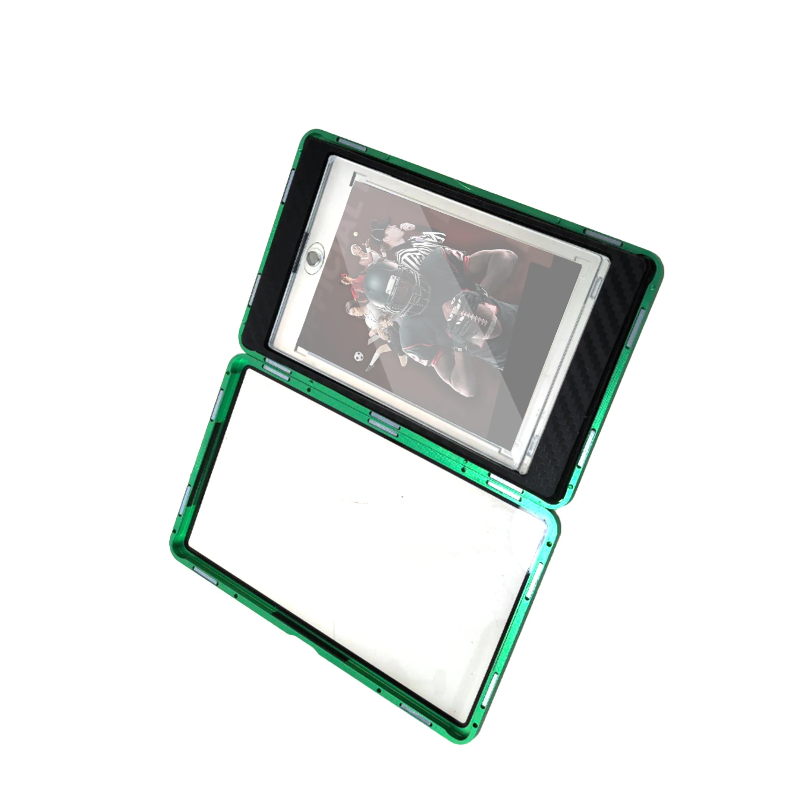 Magnetische Kartenplatte Glas Protector Case Kompatibel mit PSA/CGC Graded Cards 35PT/130PT - Clear Display Stand 360° UV Resistant Protection Graded Card Holder (Schwarz, für PSA / CGC 130PT
