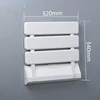 Folding Shower Seat Wall Mounted Foldable Shower Bench for Elderly Space-Saving Shower Benches for Inside Shower 2