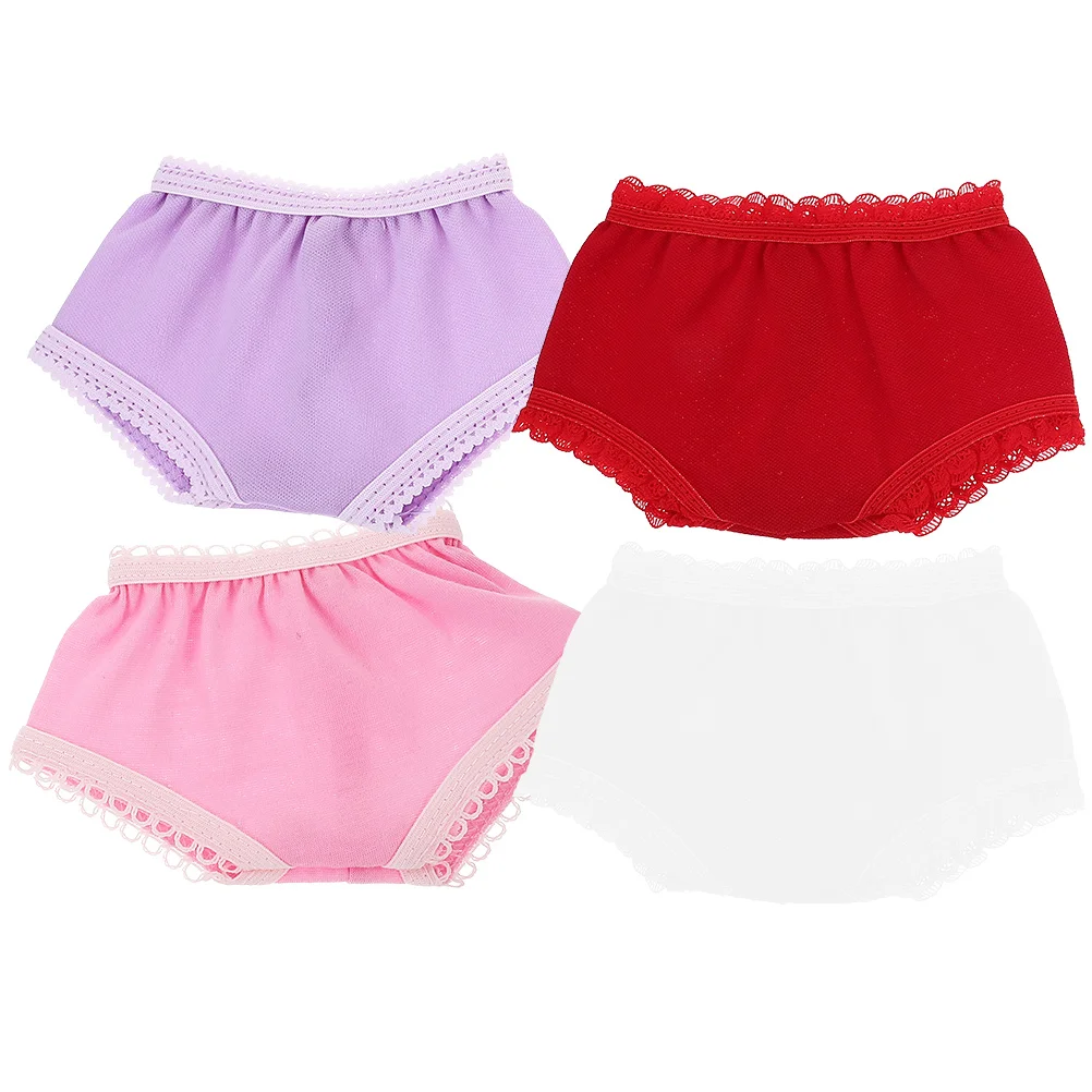 

4 Pcs Baby Accessory Large 18 Inch Panties Reborn Dolls Lingerie