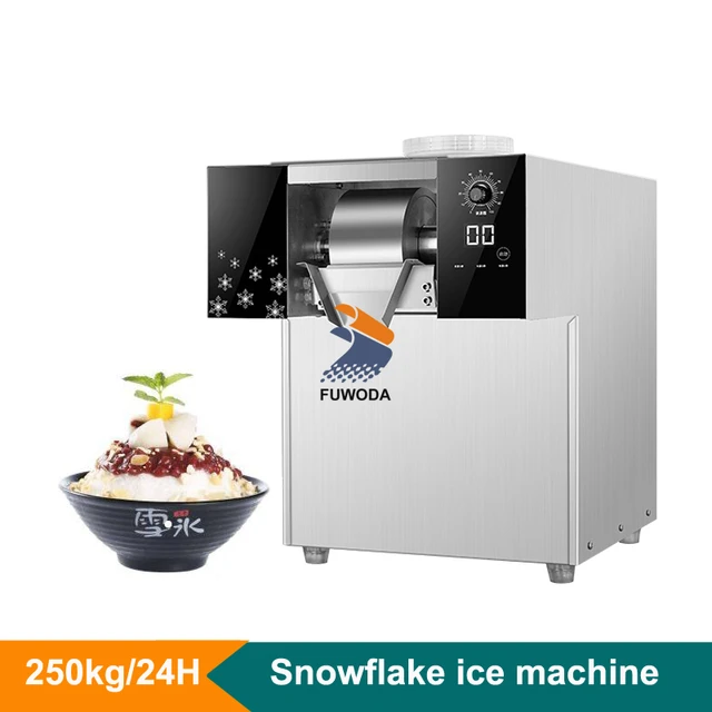 180kg/day Automatic Small Korean Bingsu Machine Snow Ice Maker Bingsu Ice  Crusher Snow Flake Ice Shaver Machine