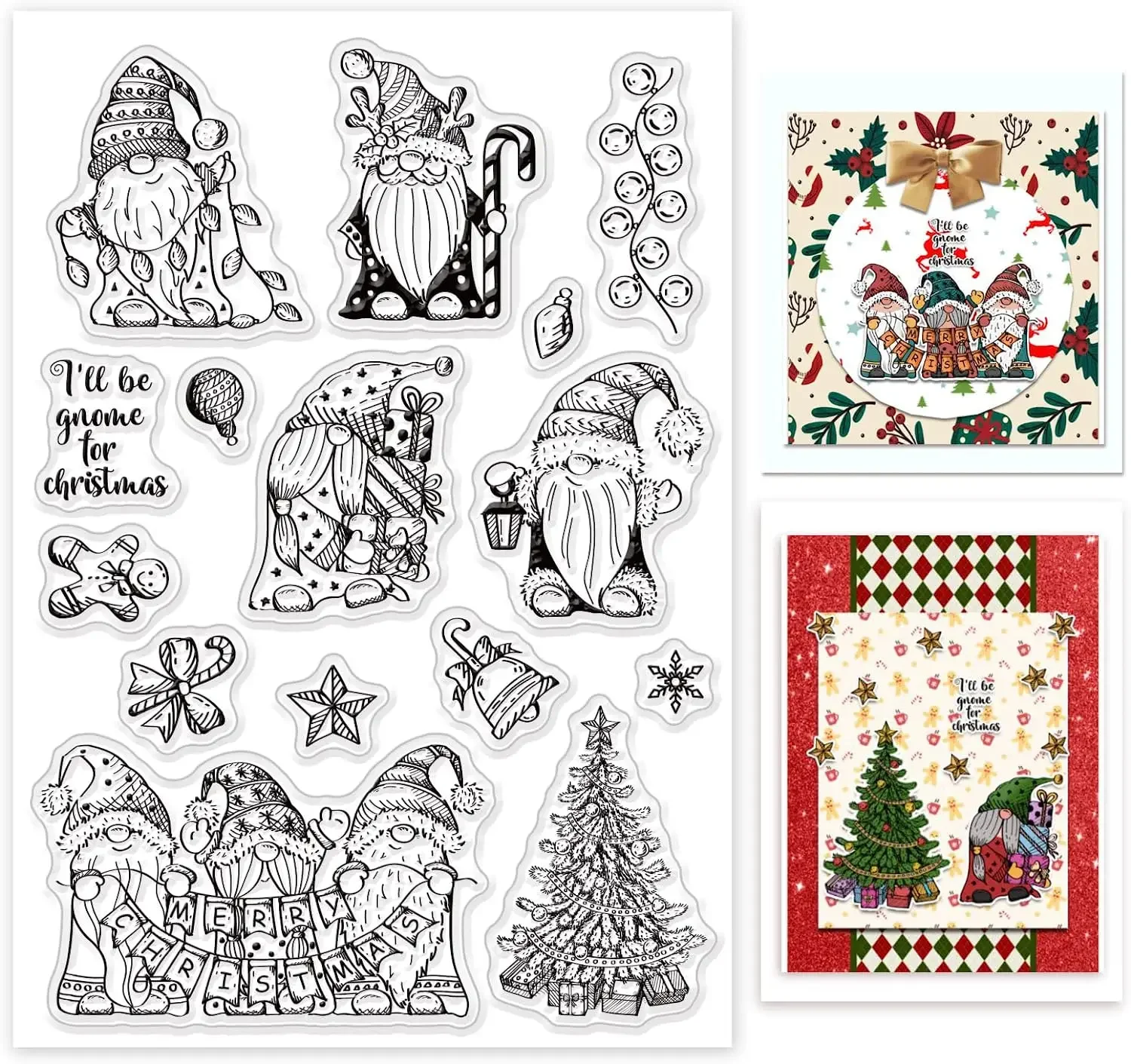 Confezione di carta con motivo festivo natalizio, Natale shabby, album