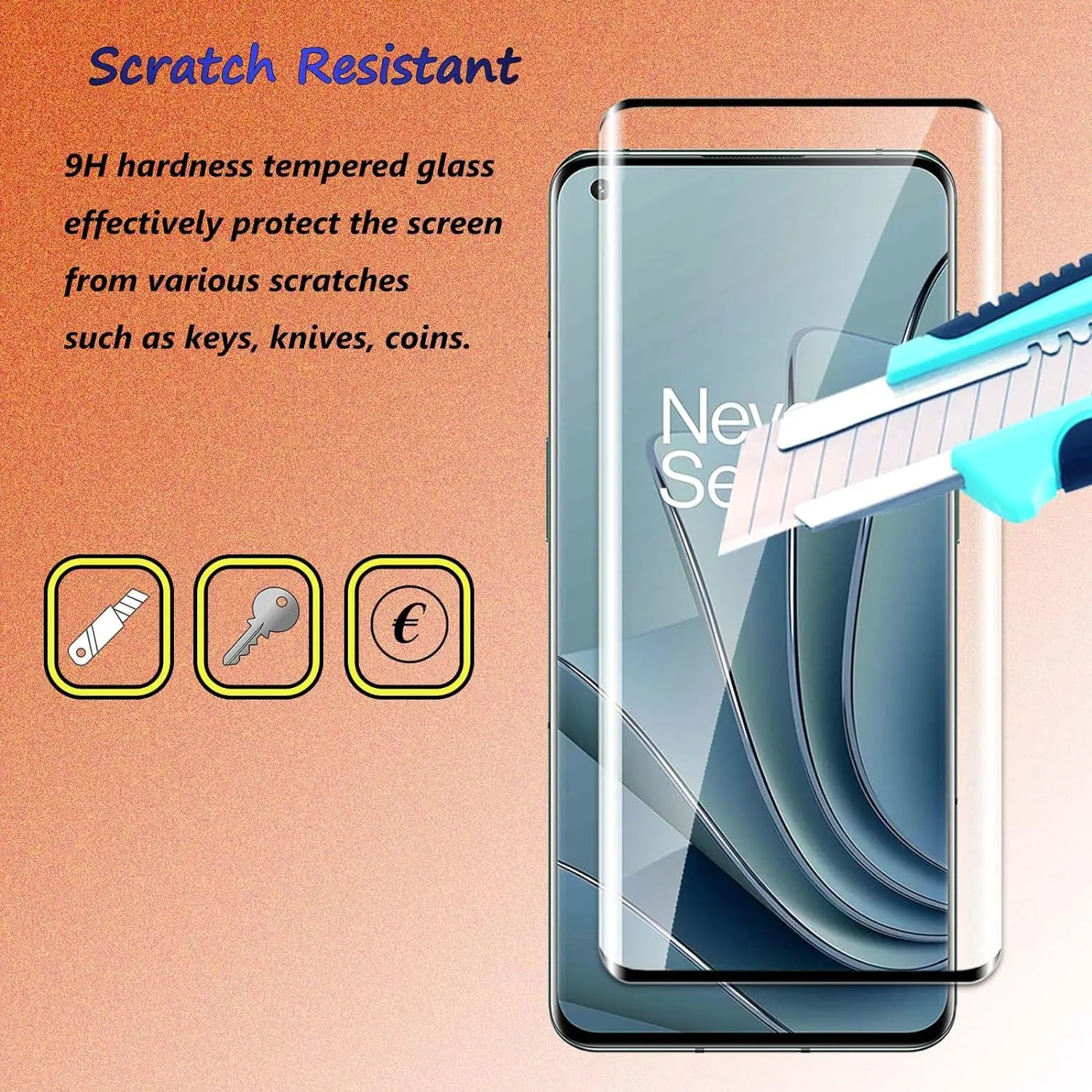 Premium Curved Edge Tempered Glass Screen Protector (2/4 Pack)
