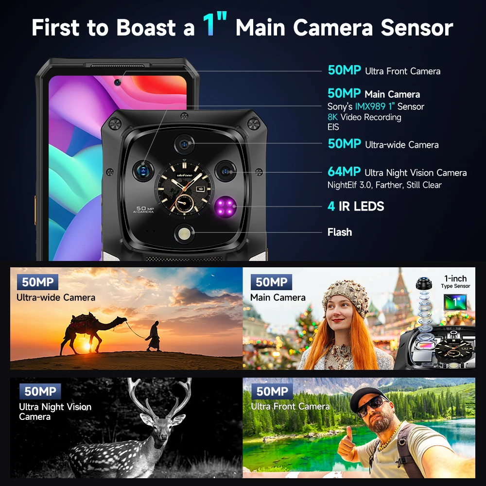 【2025 New】Ulefone Armor 28 Ultra 5G AI Rugged Phone 1TB ROM Up to 32GB RAM Smartphone Android 6.67"AMOLED Dimensity 9300+ 5