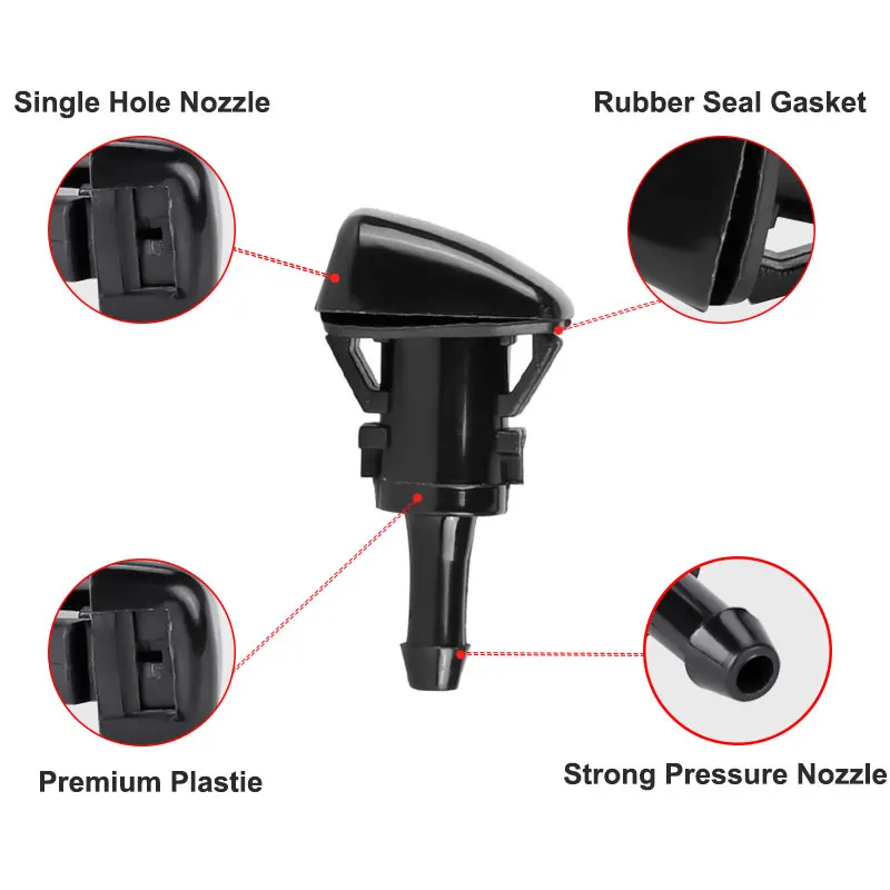 thumbnail image 2 of WINDSHIELD WASHER FLUID NOZZLE FOR DODGE RAM 1500 2500 3500 5113049AA 4805742 2 of 9