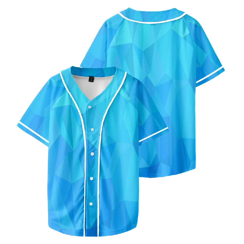 

Abstract Triangle Tile Design Baseball T-shirt 3D Prints Unisex Short Sleeve Tee Casual Streetwear Women Men Clothes