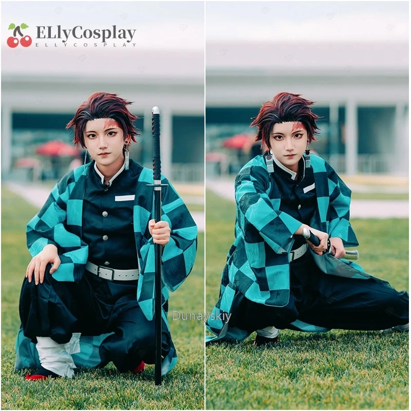 アニメ竈門炭治郎コスプレ鬼滅の刃コスプレ衣装制服羽織着物竈門炭治郎