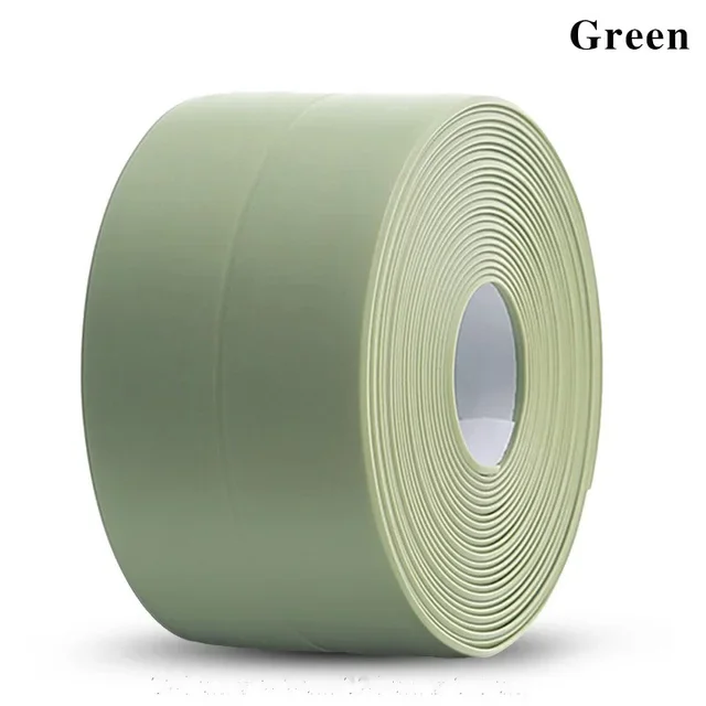 Waterproof Sealing Tape PVC Self Adhesive Bathroom Bath Wall Glue Sticker Kitchen Sink Caulk Mold Proof Seal Covering Tape Strip