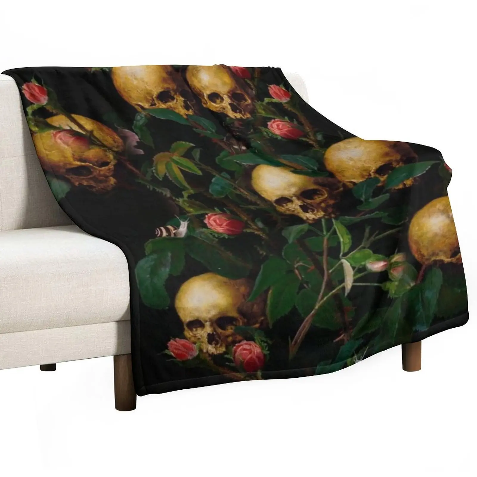 

THE BOUQUET Throw Blanket Sofa Blankets Nap Blanket Decorative Sofa Blankets Quilt Blanket
