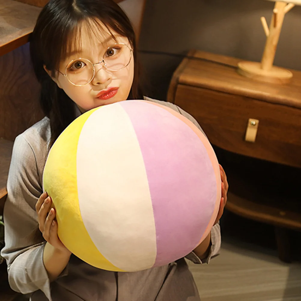 

Plush Ball Throw Pillow Round Pillow Soft Circle Pillow Spherical Cushion Couch Chair Bed Decoration