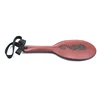 38.5cm Ellipse Paddle Thickening Riding Crops Flogger Horsewhips Spikes Leather 15.5cm Wide Spanking Paddle Slapper 3