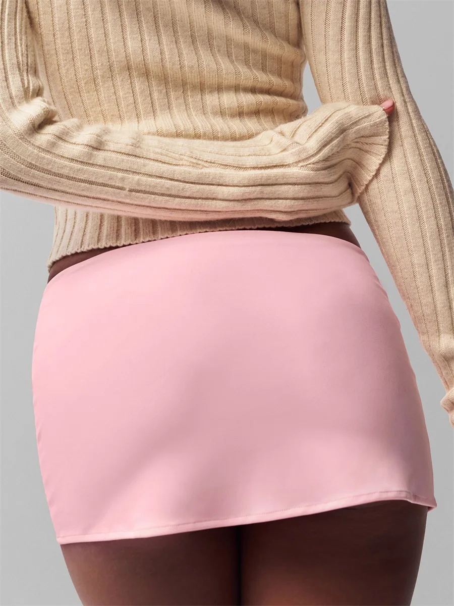 Low Waist Bodycon Mini Skirt for Women