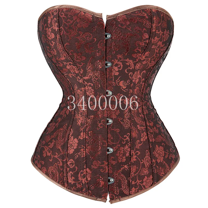 Corset Bustiers Top for Women Lingerie Sexy Overbust Gothic Clothes Costumes Halloween Victorian Vintage Plus Size Black White
