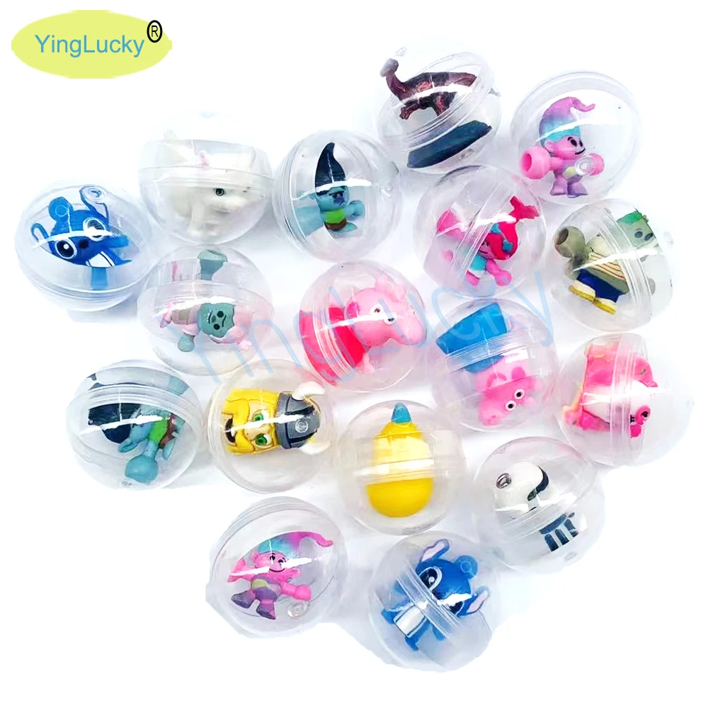 10 Capsule Porta Giocattolo Vuote Trasparenti In Plastica - Sfere Porta Premi Da 32 Mm Per Macchinette, Fai Da Te, Regali Festa