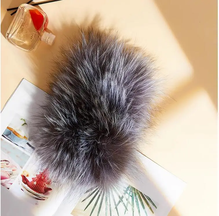 100% echt Fox Pelz Schal Stirnbänder Frauen Winter Ring Luxus Weichen Hals Wärmer Gute Elastische Schalldämpfer S8 – Detail 8