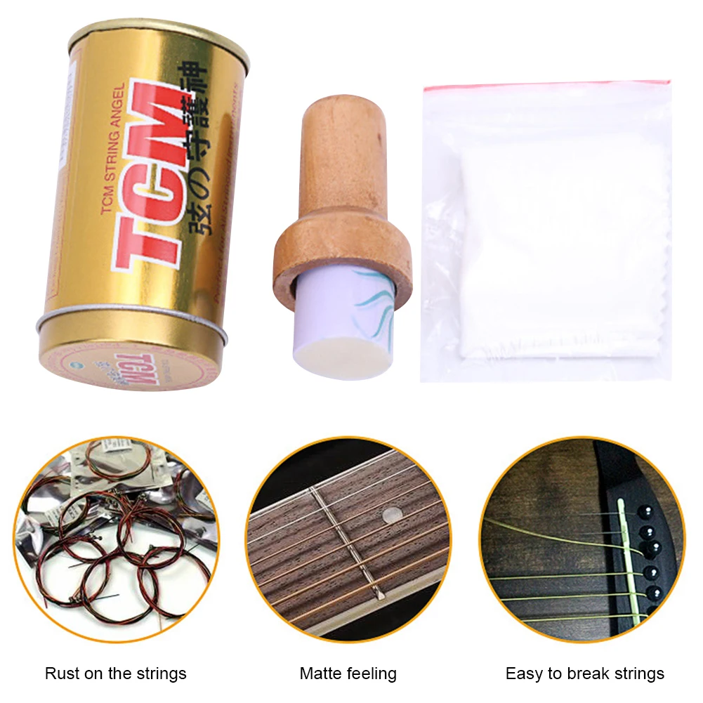 브러시 헤드가 있는 기타 줄 클리너 윤활제, 기타 프렛 케어 청소 도구, 모든 현악기용 기타 프렛보드 오일