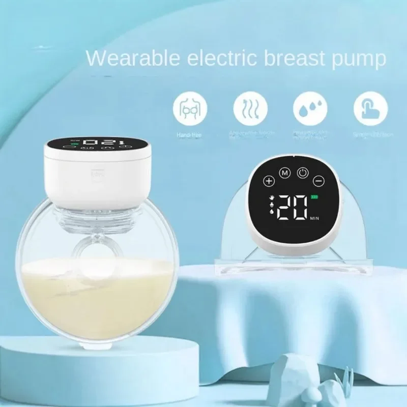 New Bilateral Electric Fully Automatic Breast Pump Household Integrated Breast Milk Collector Hands Free Pump Baby Milk