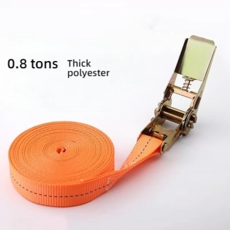 1m/3m/5m Cargo Strap Ratchet Tensioner Freight Car Fixed Tightener Tighten Rope For Luggage Goods Transportation Outdoor Camping