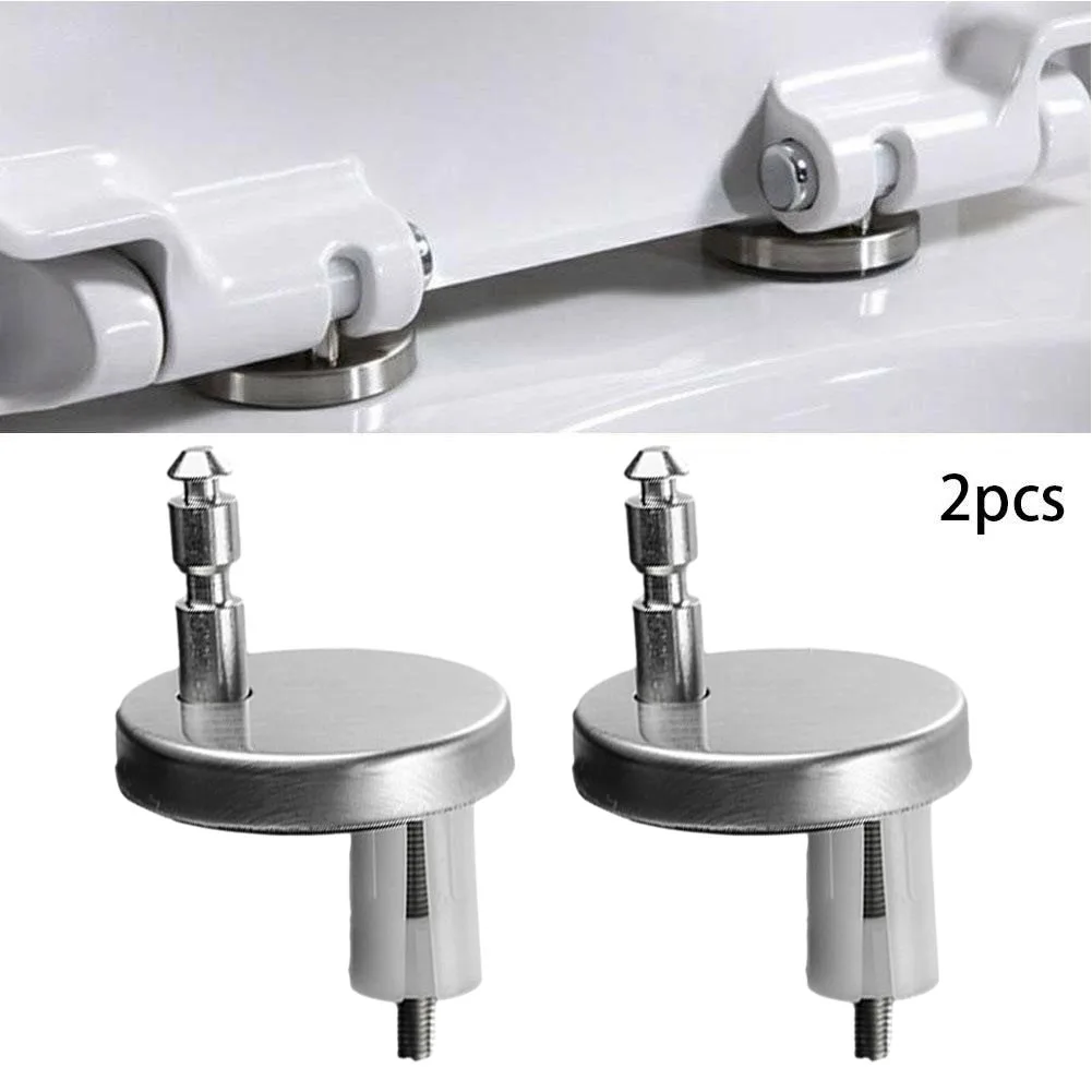 

2pcs Universal Toilet Lid Hinges Fittings Quick Release Cover Hinge Screw 2pcs Universal Toilet Lid Hinges Fittings Quick Releas