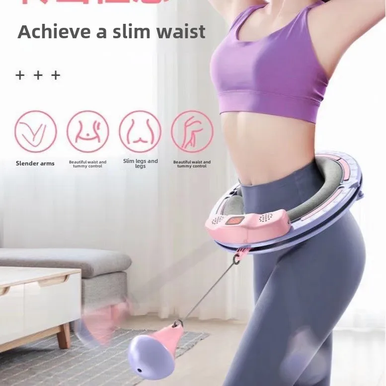 Smart Music Dynamic Sports Ring with Bluetooth Waist Beauty Fitness Machine Slimming Inflation Function Singing Sports Ring