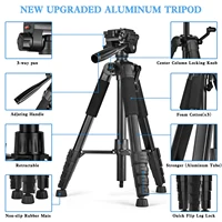 79” Camera Tripod, Tripod for Camera and Phone, Aluminum Professional Tripod Stand with Carry Bag and Phone Holder - Image 5