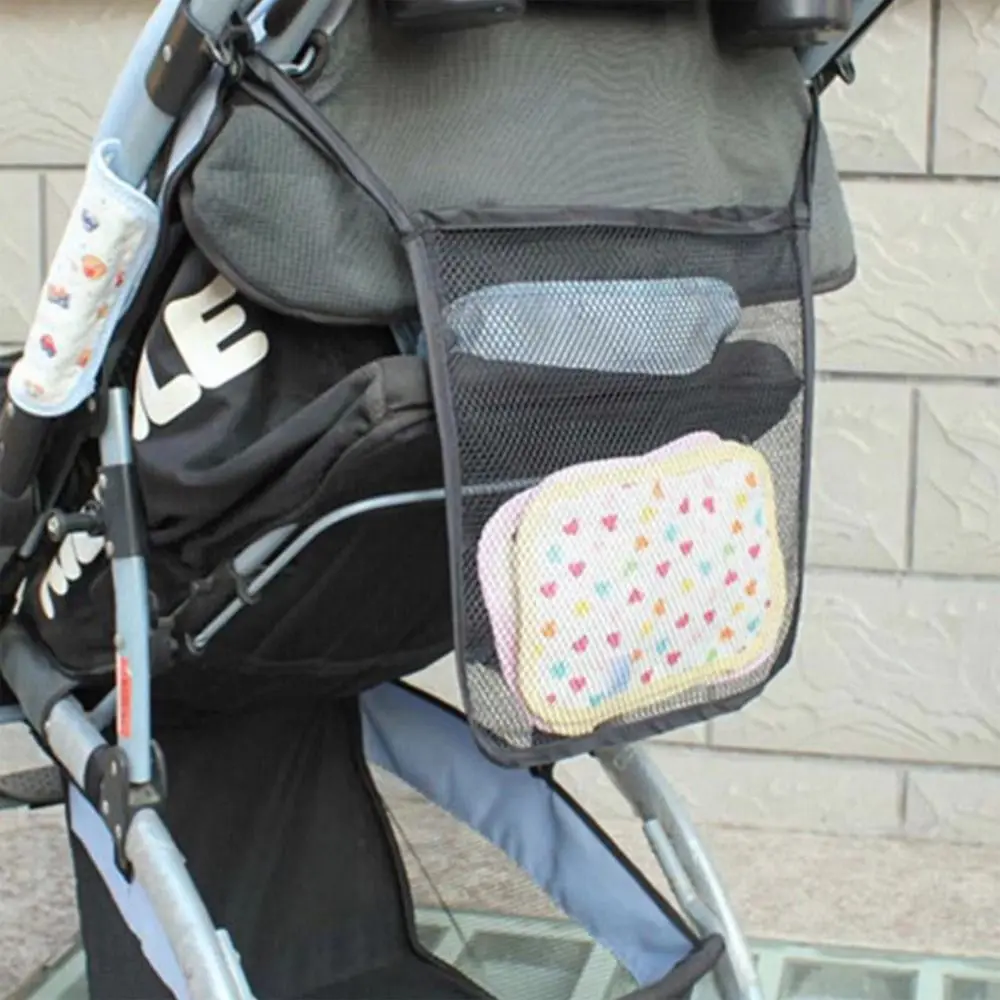 Borsa fasciatoio per passeggino con portabiberon e ganci